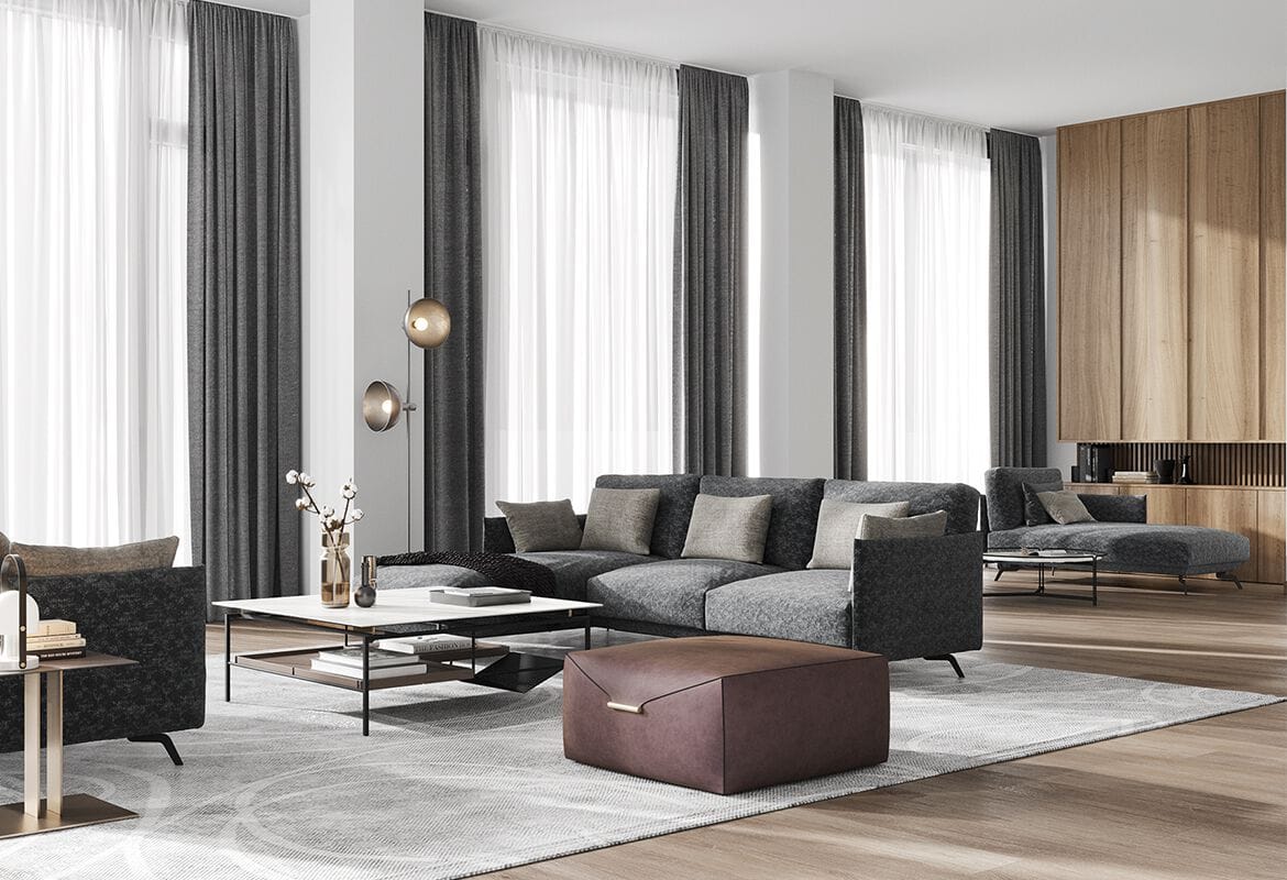 Квадратный пуф DRESSY LUGGA ARCH-00051053 - Вид №3