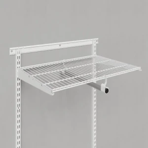 Вешалка 41x9.6x3 см металл цвет белый