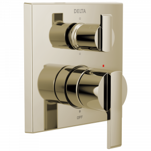 T24967-PN Трим клапана Angular Modern Monitor® серии 14 со встроенным переключателем на 6 положений Delta Faucet Delta Полированный никель
