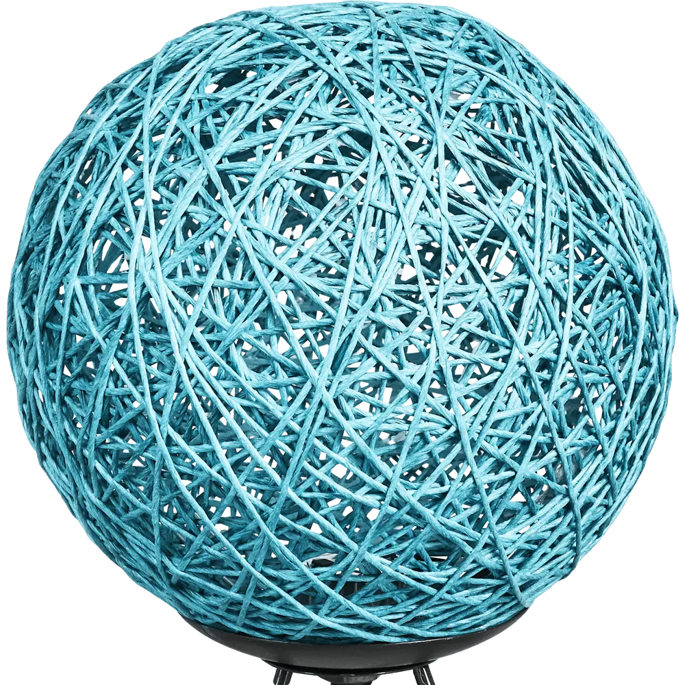 Ночник светодиодный «Ротанговая нить» 1.5 м? тёплый белый свет цвет голубой APEYRON STLM-2023122 - Вид №4