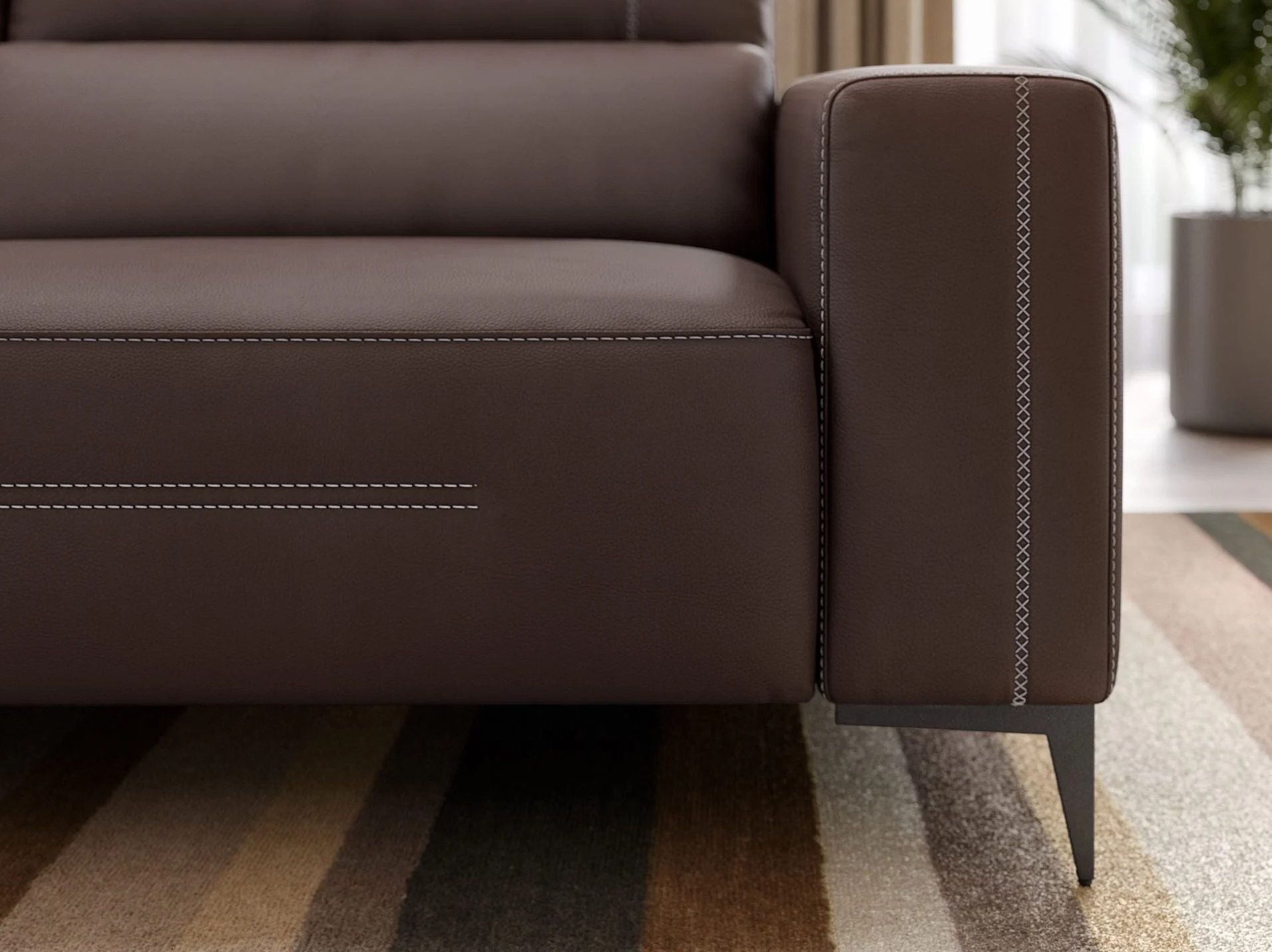 2-местный кожаный диван Sofanella Teramo ARCH-00109662 - Вид №10