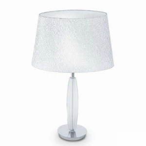 Настольная лампа дизайнерская Incommode Zar TL1 Big IDEAL LUX ИНТЕРЬЕРНЫЕ 080811 Белый;прозрачный