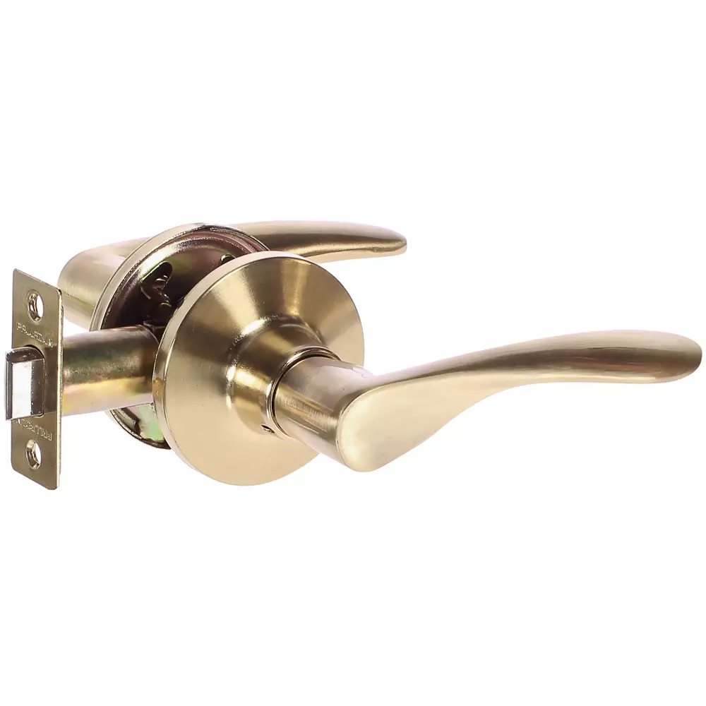 Ручка-защёлка Palladium 3901 SB PS, без запирания, ЦАМ, цвет матовая латунь STLM-2157220
