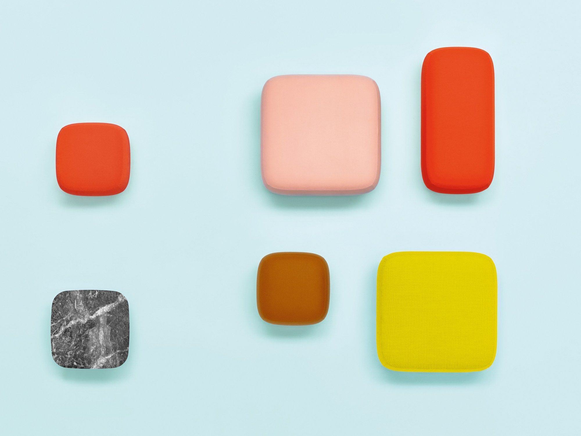 Квадратный пуф из ткани Pedrali Buddy ARCH-00144878 - Вид №3