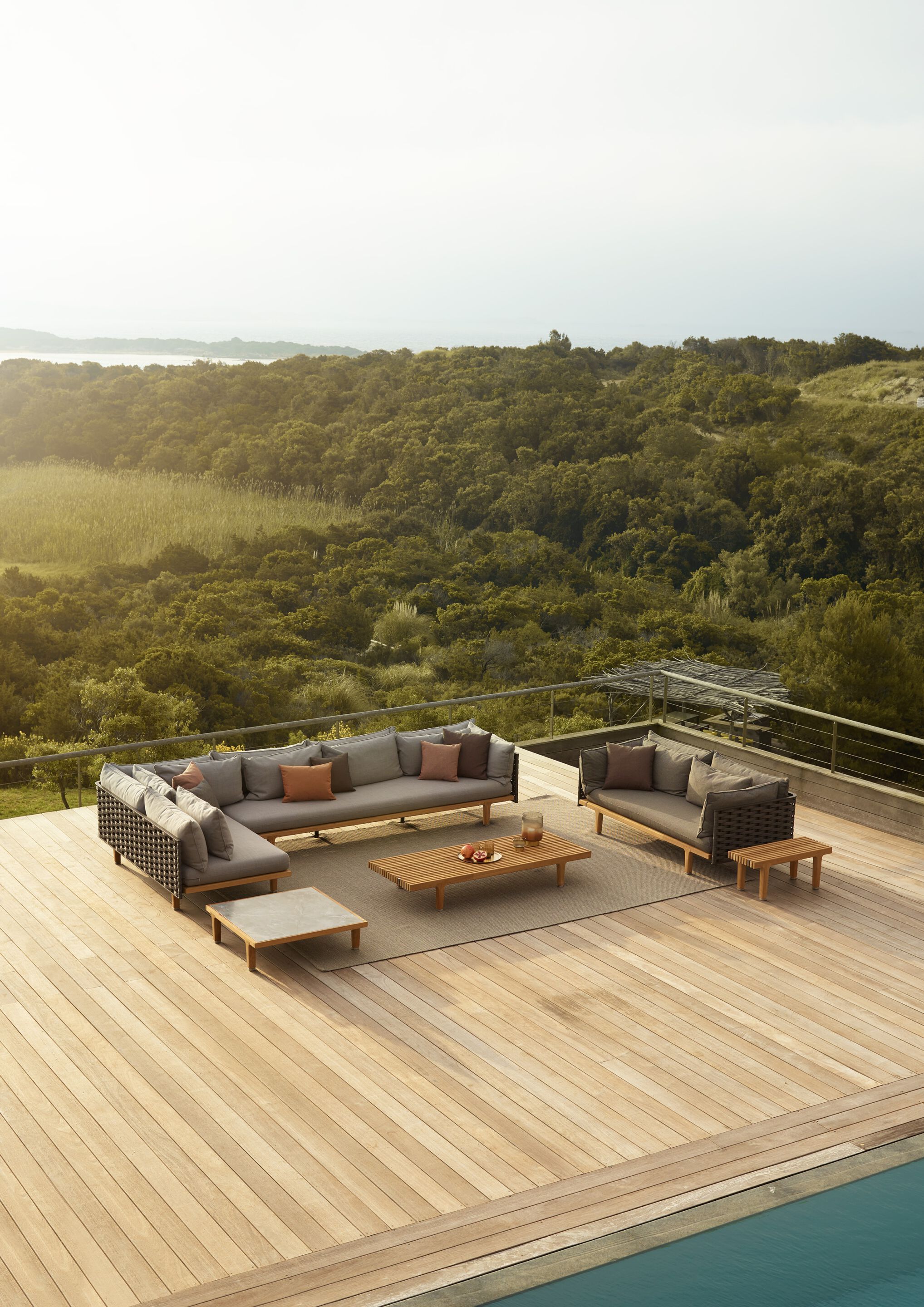 Садовая скамейка из тикового дерева DEDON SEALINE ARCH-00071491 - Вид №4