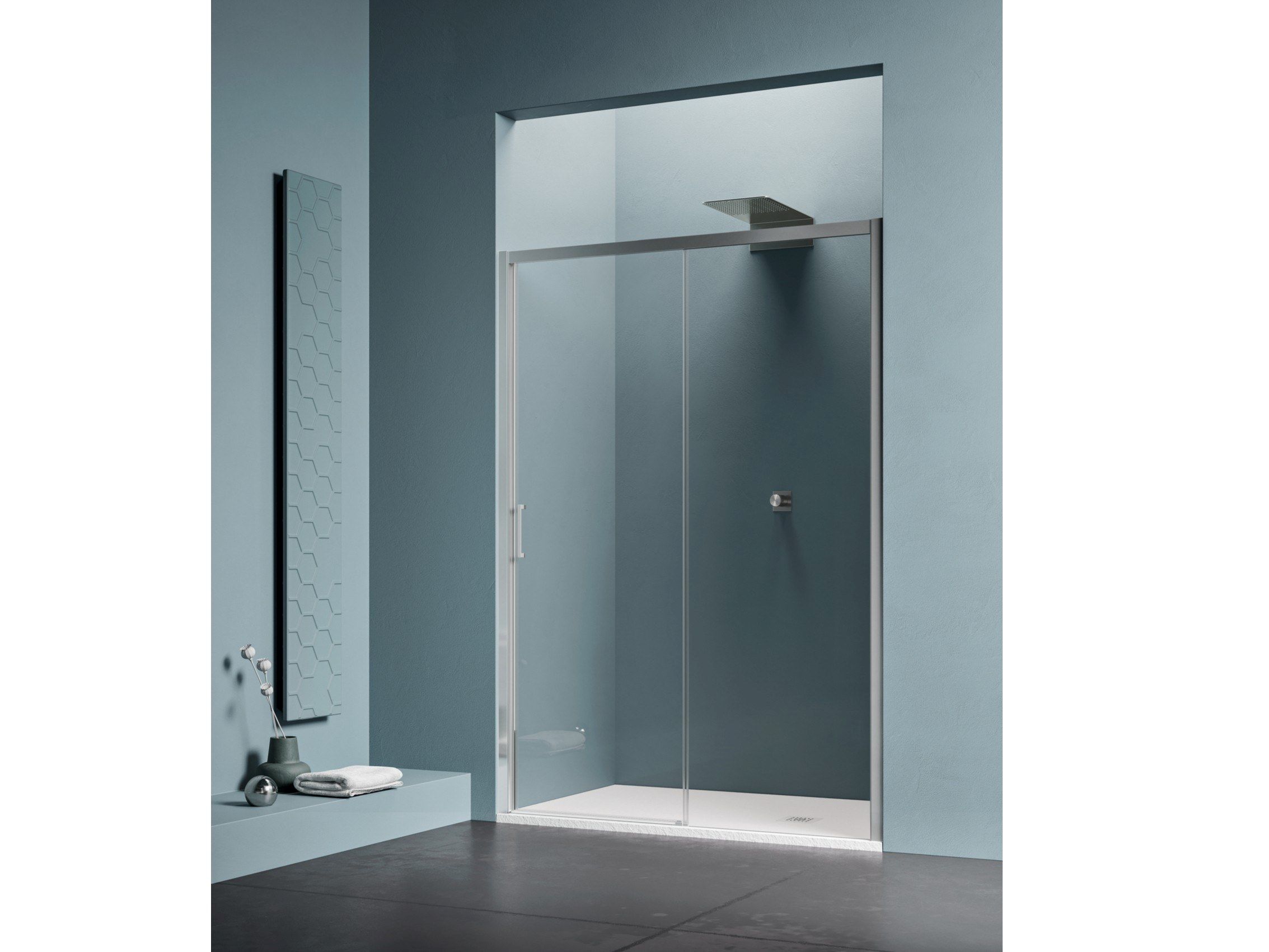 Душевая кабина в нише с раздвижной дверью ARBLU Mira ARCH-00070116