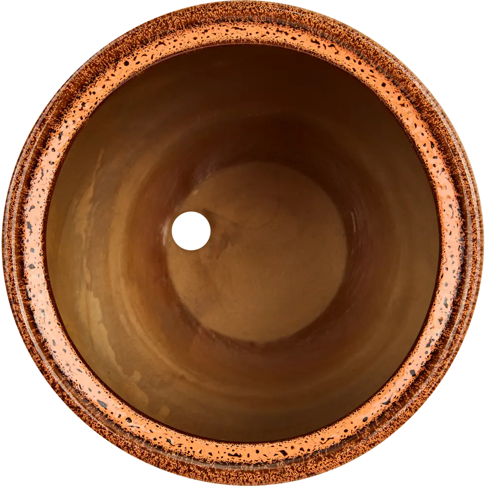 Горшок цветочный Gonchar Скарлет №2 Люкс ø19 h22 v5.5 л керамика медный Товар без серии STLM-2207283 - Вид №1