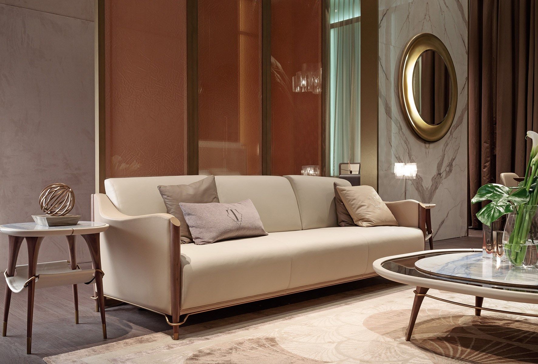 4-местный кожаный диван Turri Melting Light ARCH-00012066 - Вид №1