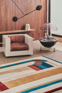 Шерстяной ковер с рисунком