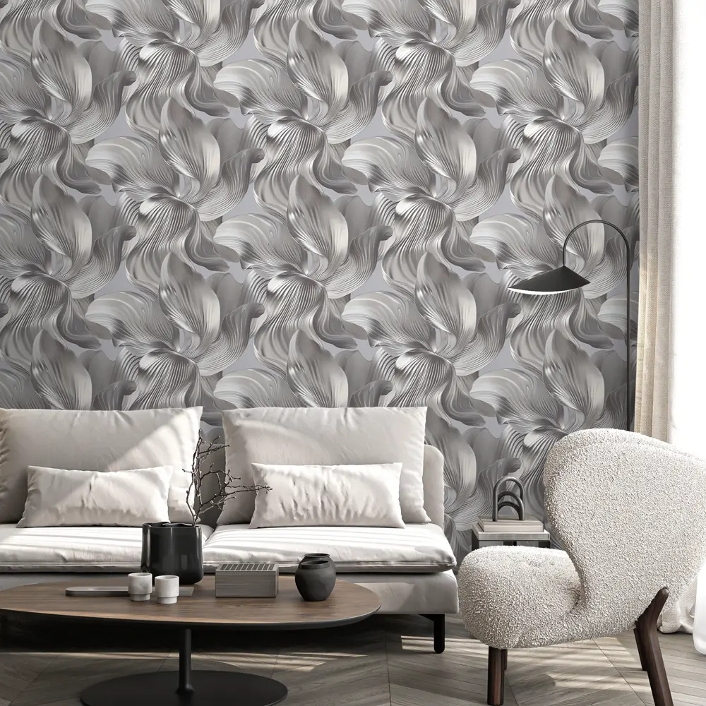 Обои флизелиновые Victoria Stenova Магия серые 1.06 м VS587549 STLM-2034034