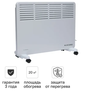 Конвектор электрический Alecord KM-15 с механическим термостатом 1500 Вт цвет белый