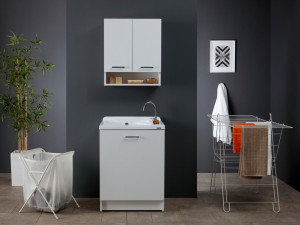 Керамический модульный шкаф для белья со стиральной машиной