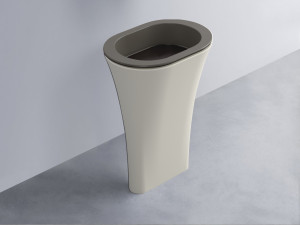 AMLA65-FN+AMPILO-LV+AMCOLO-TL Раковина Amedeo Ovale отдельностоящая cielo Enjoy + Amedeo