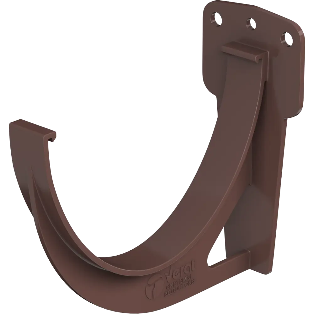 Кронштейн для желоба ПВХ цвет коричневый ТЕХНОНИКОЛЬ STLM-2212070