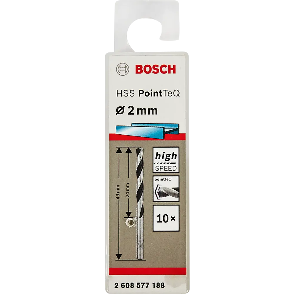 Набор свёрл по металлу Bosch PointTeQ 2x49 мм, 10 шт BOSCH PROFESSIONAL STLM-2199829 - Вид №3