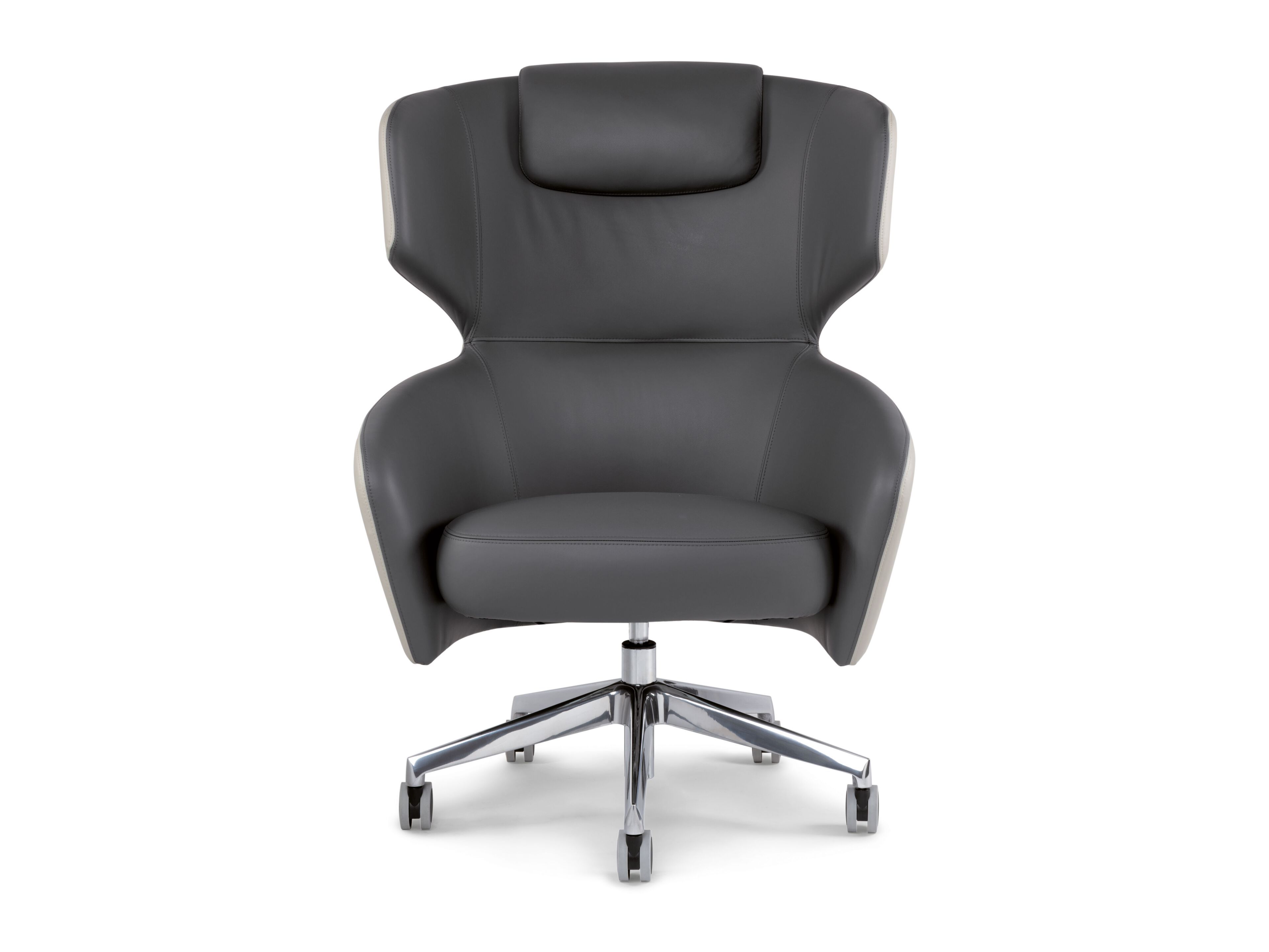 5-спицевое кожаное вращающееся офисное кресло с подлокотниками Riccardo Rivoli VENUS OFFICE ARCH-00061486