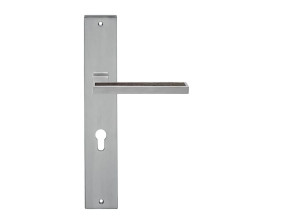 Латунная ручка на пластине