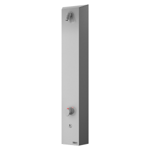 82022 Нержавеющая душевая панель с пьезо кнопкой, для холодной и теплой воды, с термостатом, 6 В SANELA