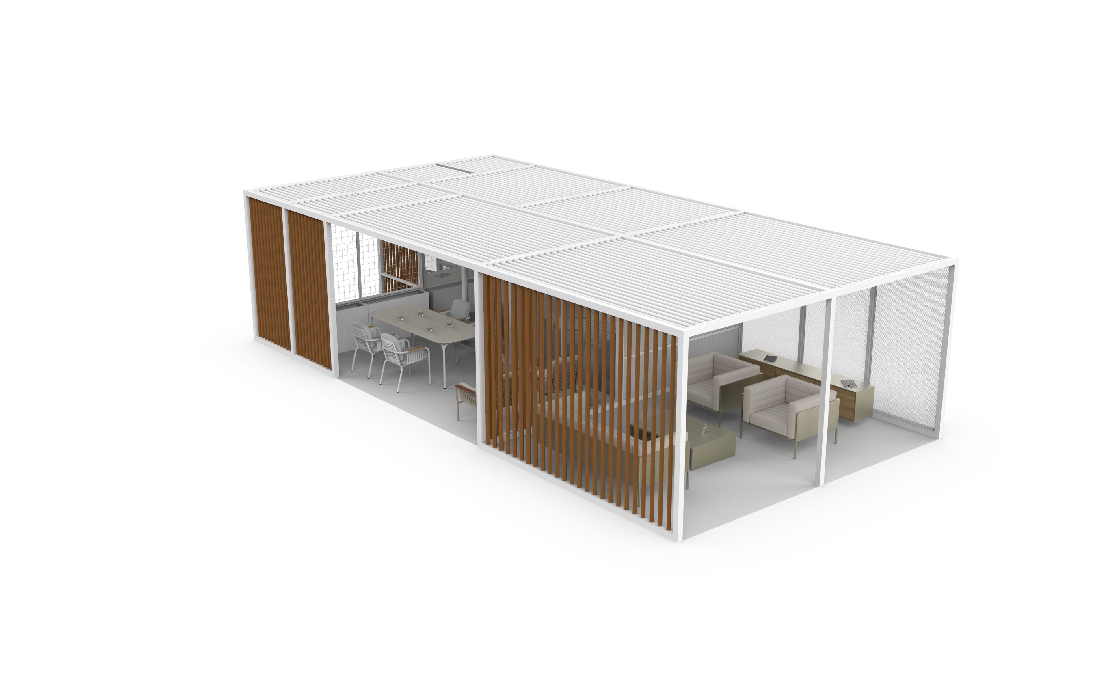 Пергола из алюминия и дерева GANDIABLASCO FLEX ARCH-00069692 - Вид №9