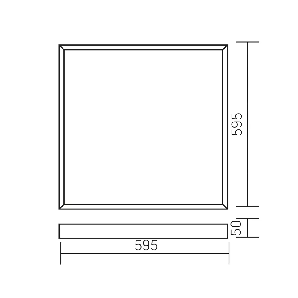 Панель светодиодная Varton 595/595/50 OPL 42 Вт 595x595 мм 5100 K IP40 STLM-2209497 - Вид №8
