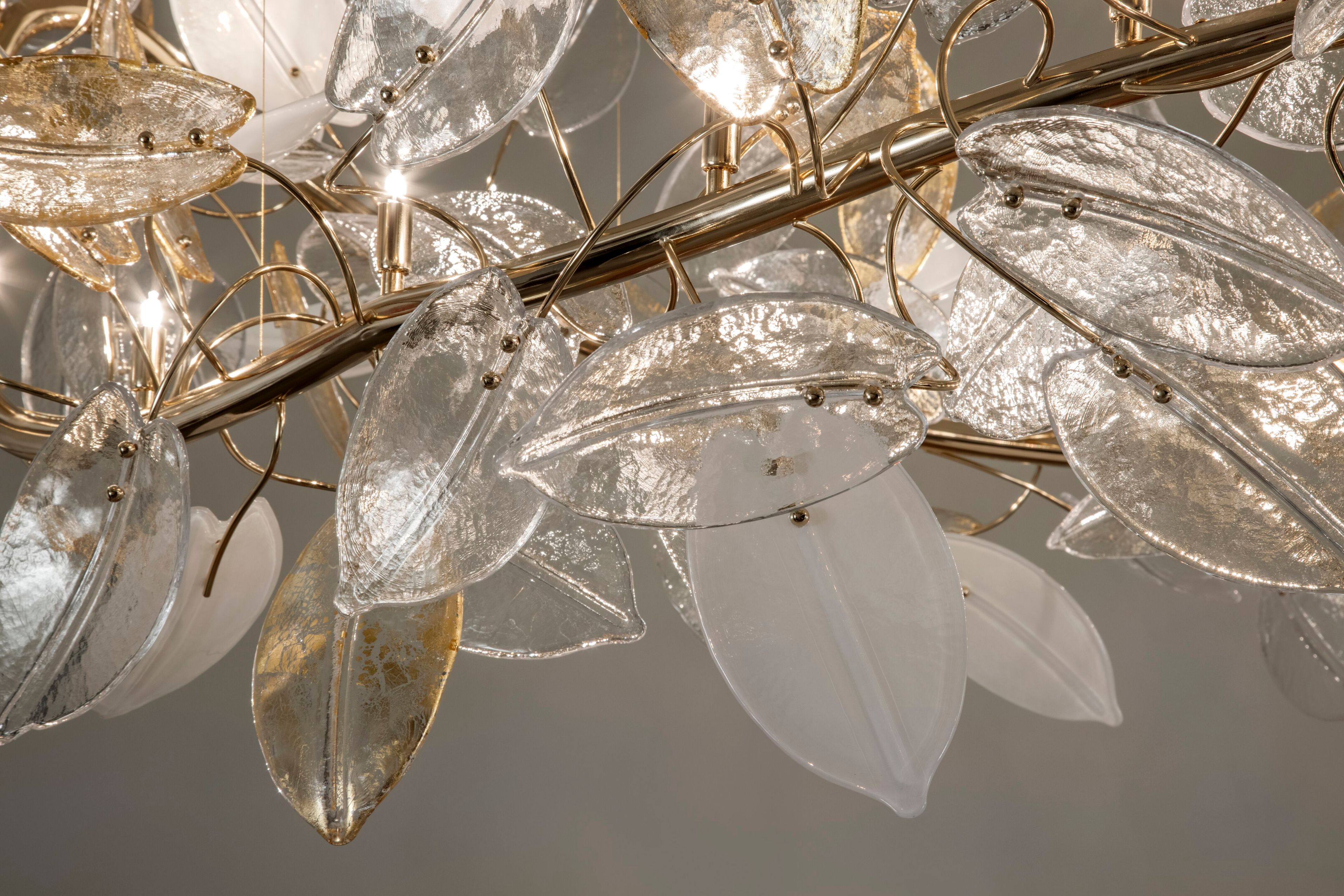 Стеклянный и металлический подвесной светильник Patrizia Volpato Агат ARCH-00073663 - Вид №1