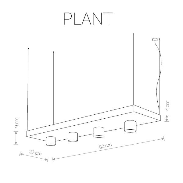 Подвесной светильник Nowodvorski Plant 9382 NOWODVORSKI ДИЗАЙНЕРСКИЕ, PLANT 199528 Белый  - Вид №1