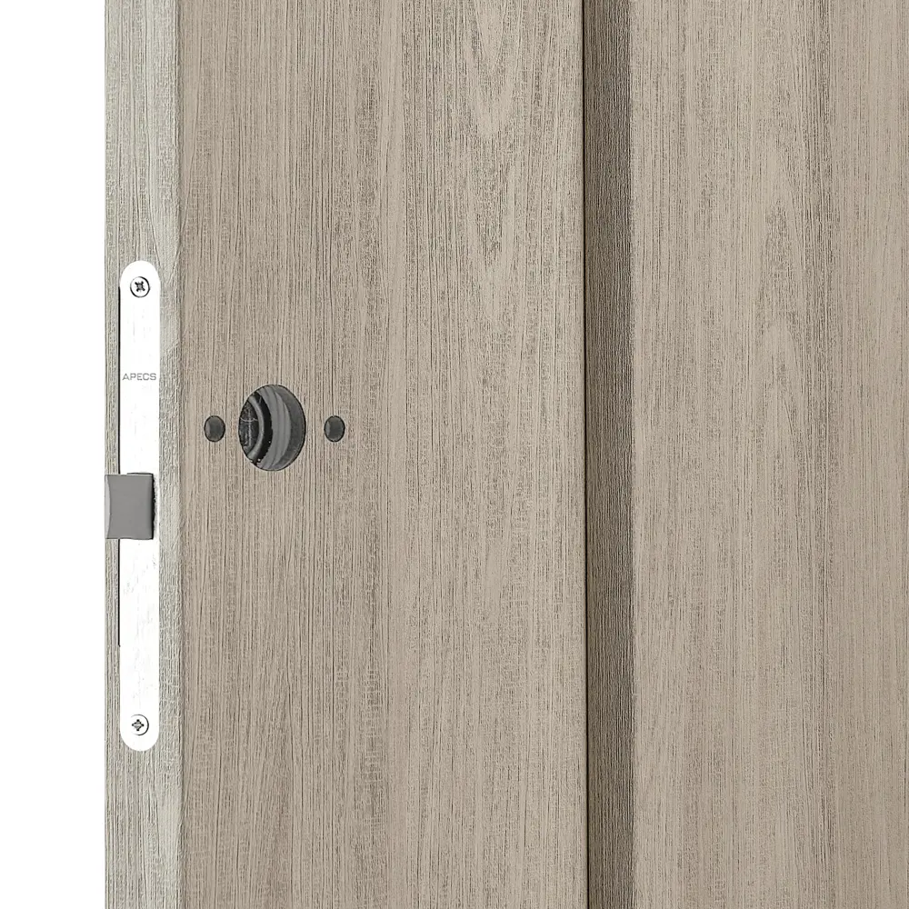 Дверь межкомнатная глухая Artens Мария 80x200 см ПВХ цвет шимо с замком в комплекте 82401333 STLM-2181159  - Вид №1