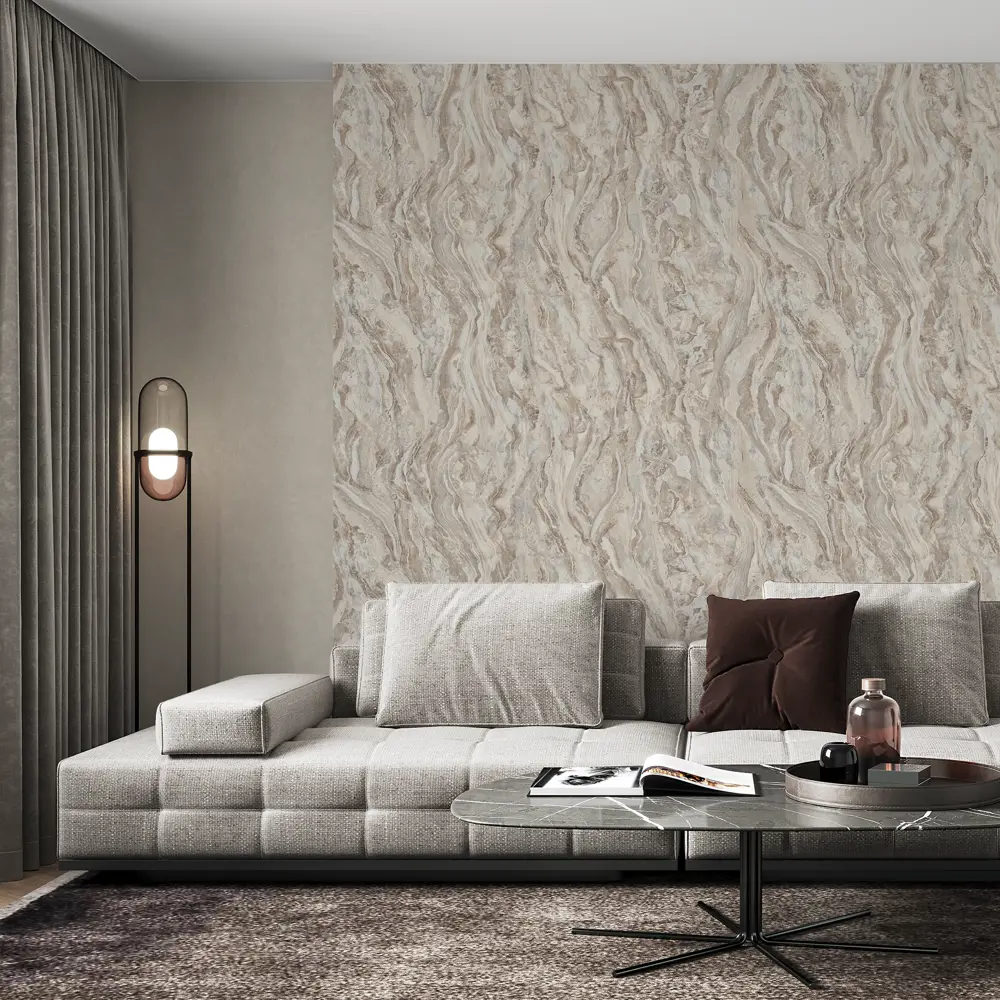 Обои флизелиновые Palitra Home светло-бежевые 1.06 м HC71531-18 Onyx STLM-2099661 - Вид №3