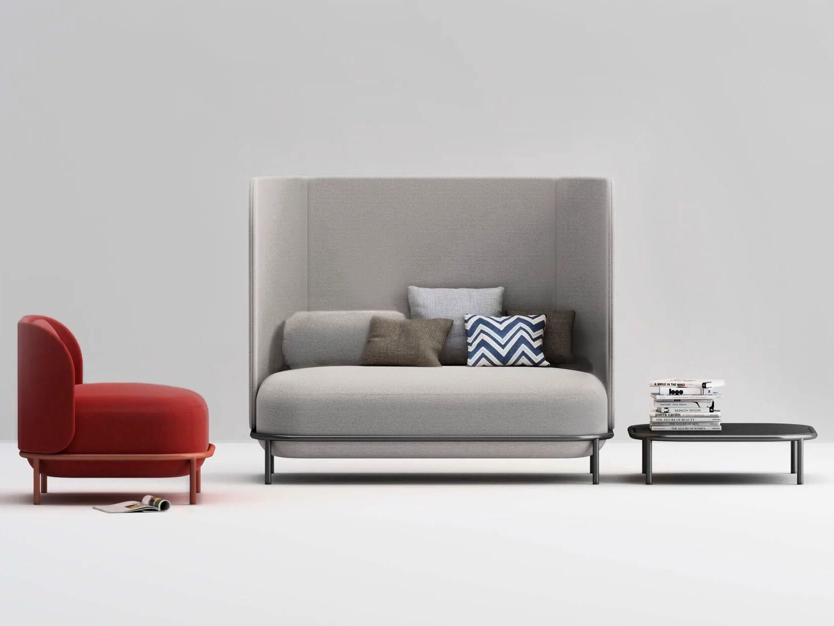 Металлический низкий квадратный журнальный столик Billiani Bold ARCH-00151114