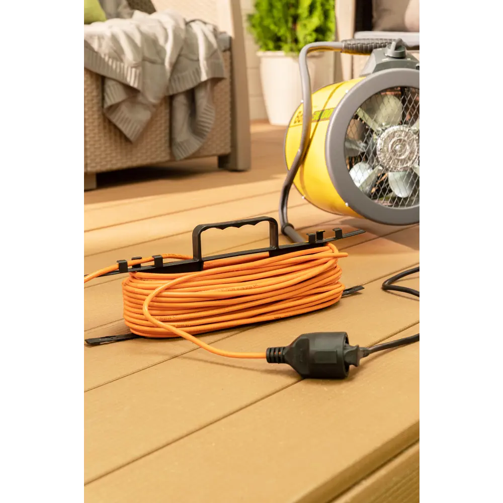 ЗАЩИТА ПРО: Садовый удлинитель на рамке 30 м с одной розеткой 81951341 STLM-1101333 - Вид №3