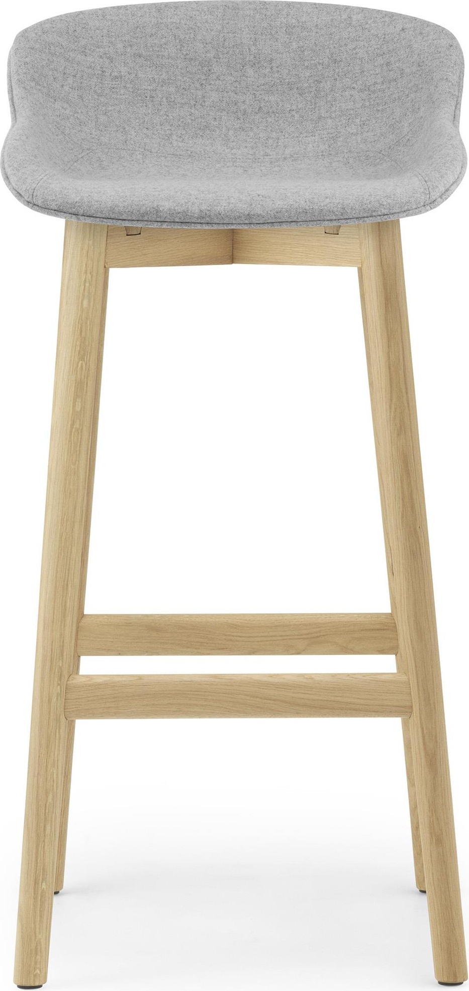 604449 Барный стул 75 см, дуб с полной обивкой / Synergy Normann Copenhagen Hyg  - Вид №1