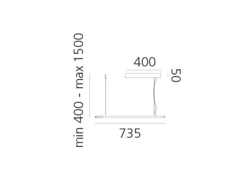 Алюминиевый светодиодный подвесной светильник с системой RGB Artemide Discovery ARCH-00066062 - Вид №21