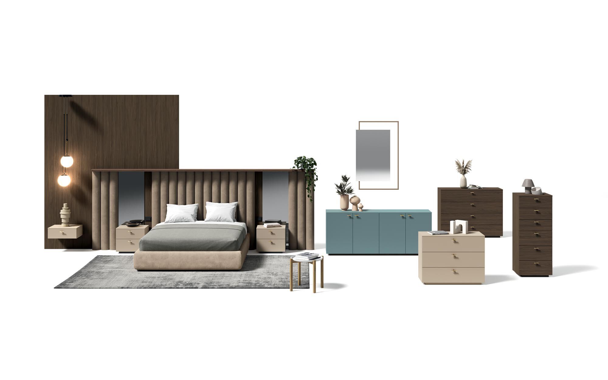 Прикроватная тумбочка с выдвижными ящиками Guzzini & Fontana Bix ARCH-00052786 - Вид №2