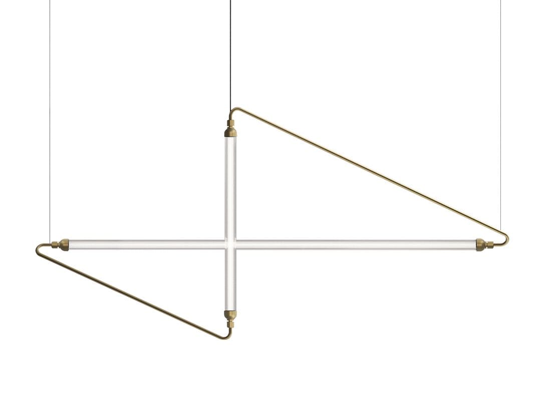 Стеклянный и металлический подвесной светильник Bontempi Casa ASTRA ARCH-00048899
