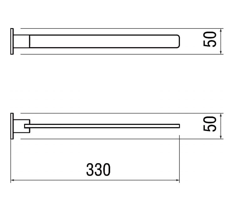 Фиксированный консольный держатель для салфеток Nobili петля ARCH-00013340 - Вид №1