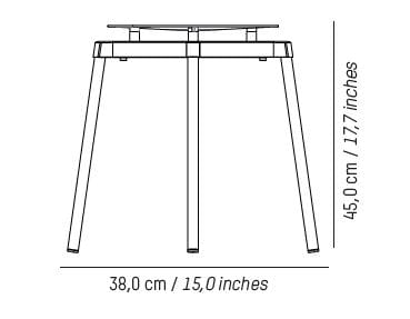 Алюминиевый низкий штабелируемый стул с порошковым покрытием Petite Friture Fromme ARCH-00092847 - Вид №27