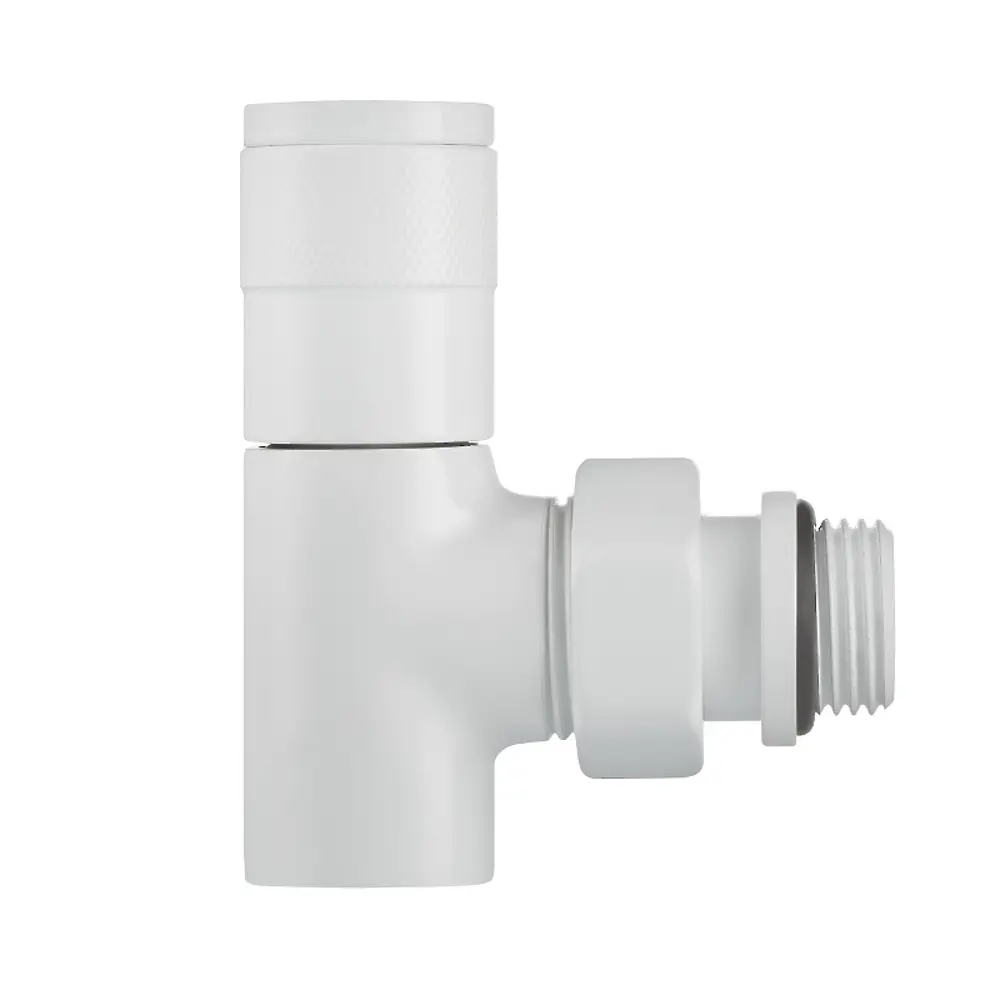 Набор вентилей для радиатора Royal Thermo Piano 1/2" угловой цвет белый STLM-2066565 - Вид №4