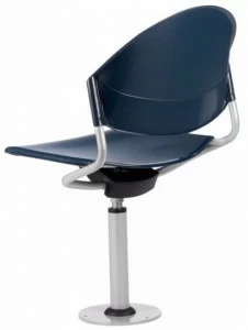 TALIN Вращающееся кресло из полипропилена, прикрепленное к полу Delfi