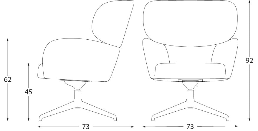4 спицы подлокотник ткань операционный офис стул MONTBEL София ARCH-00022000