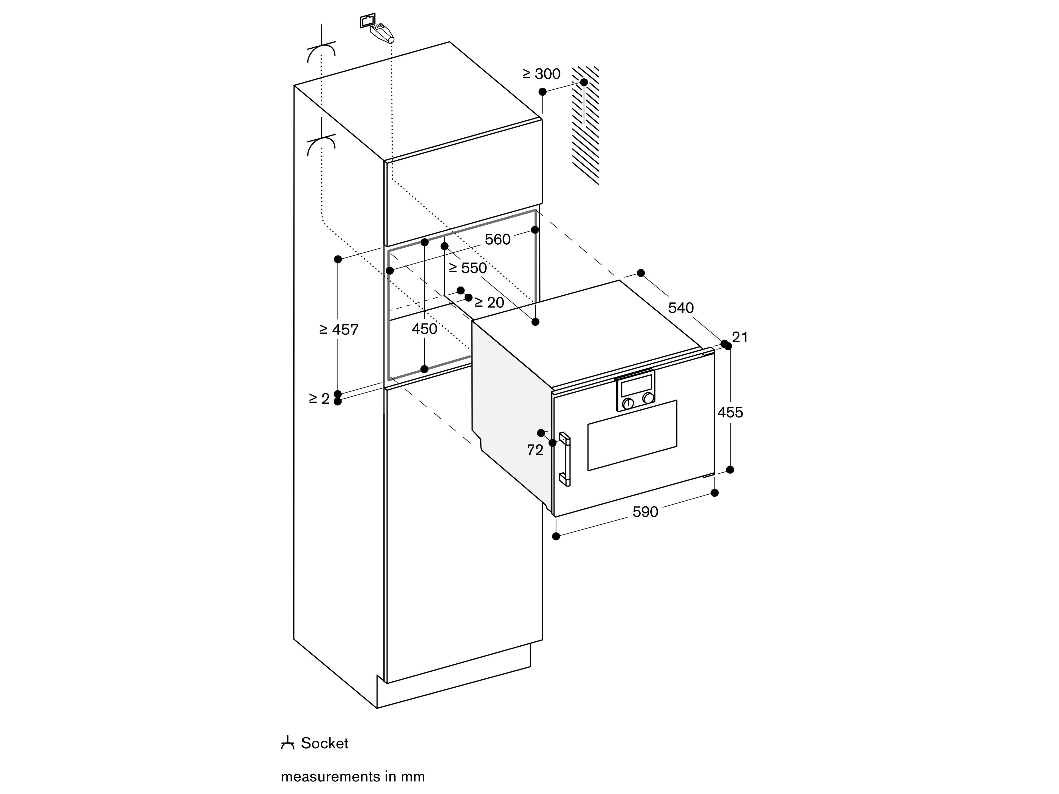 Встраиваемая Паровая печь из нержавеющей стали GAGGENAU серия 200 ARCH-00034653 - Вид №2