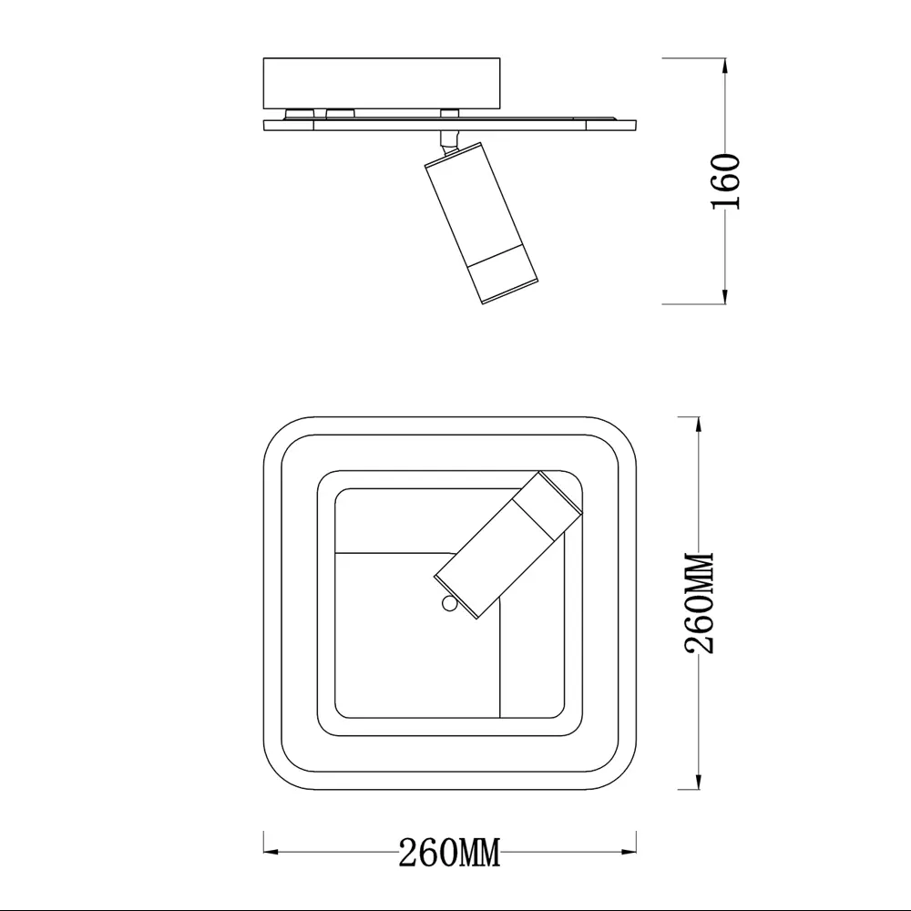 Escada Потолочный светильник с поворотным спотом и LED-подсветкой 87834359 STLM-0932794 - Вид №11