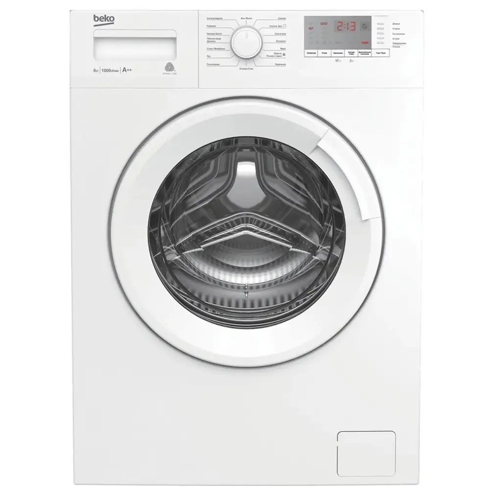 Стиральная машина Beko WRE6512BWW 60x84x41.5 см, 6 кг, цвет белый