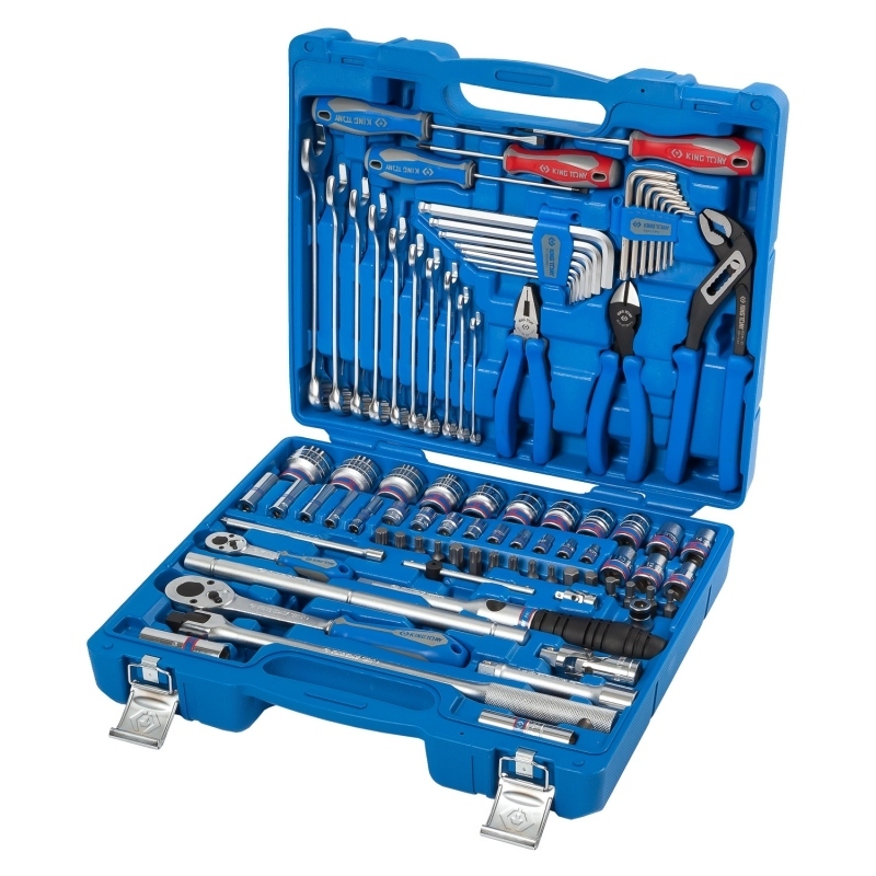 KING TONY Набор инструментов универсальный, дюймовый, 87 предметов Верстакофф 7587SR01