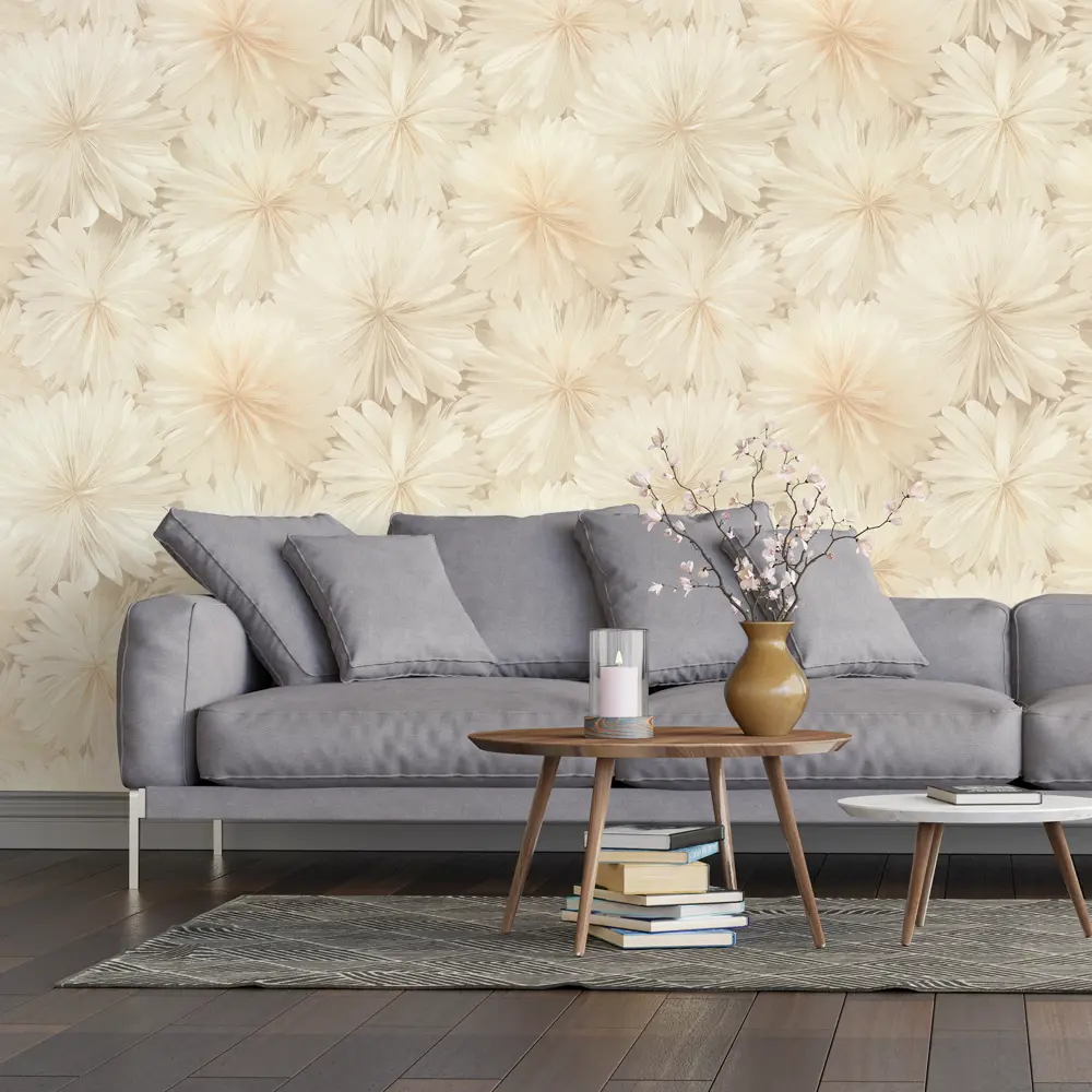 Обои флизелиновые Ornamy Florance бежевые 1.06 м OR8090-01 STLM-2016634 - Вид №4