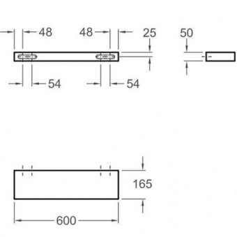 Полка 60 см Keramag iCon 840960000 Santreyd  - Вид №3