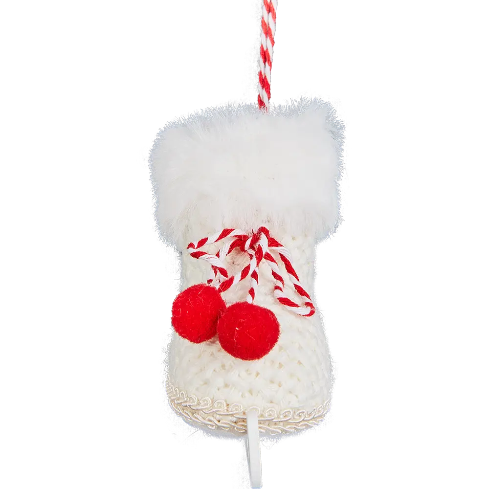 87036563 Елочная игрушка Конек 9.5x8 цвет белый STLM-0964996 Santreyd  - Вид №3