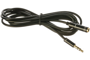 16205288 Удлинительный кабель , 3.5 джек/3.5 джек, аудио, 1.5м, черный CCAB-02-35MF-1.5MB Cablexpert
