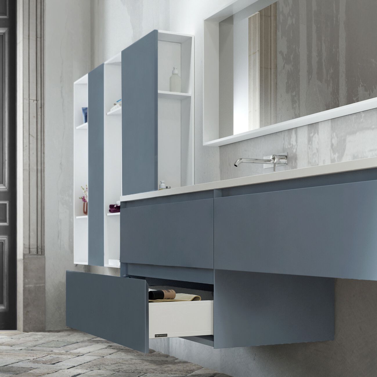 Навесной шкаф для ванной комнаты Corian® Acquapazza Corian ® elements ARCH-00042379 - Вид №2