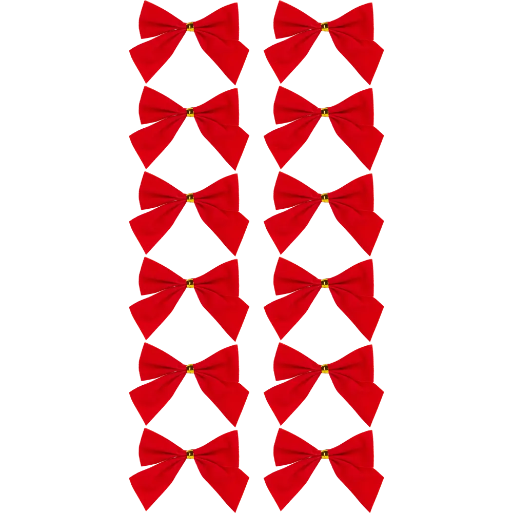 Новогоднее украшение Бант 5x5 см цвет красный Santreyd STLM-2063738