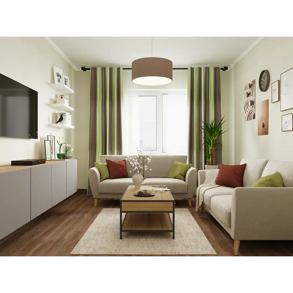 Карниз двухрядный раздвижной Inspire Круг 160-300 см цвет чёрный матовый STLM-2208354 - Вид №4